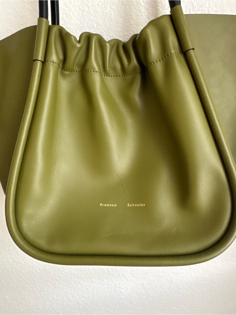 Proenza Schouler - Leather Ruched Large Tote Bag - Picture 3 of 7